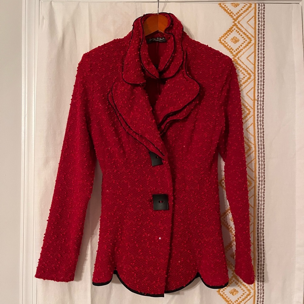 Red festive blazer